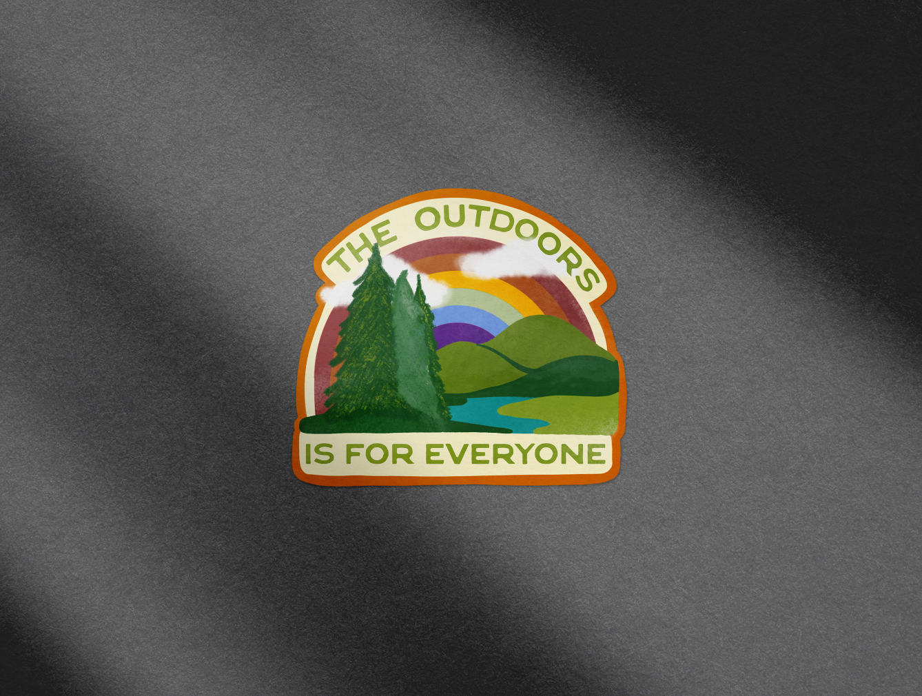 The Outdoors Is For Everyone Rainbow