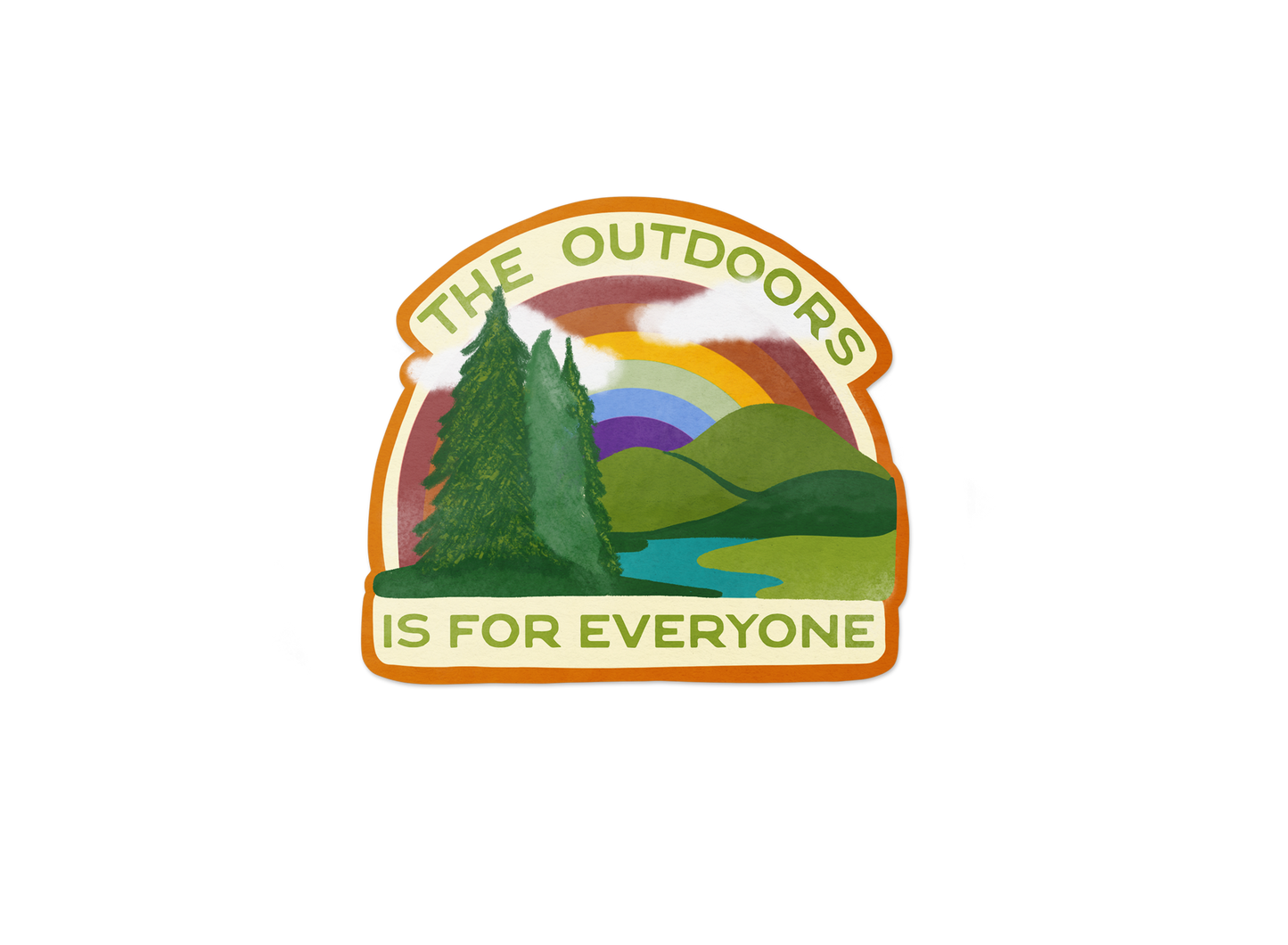 The Outdoors Is For Everyone Rainbow