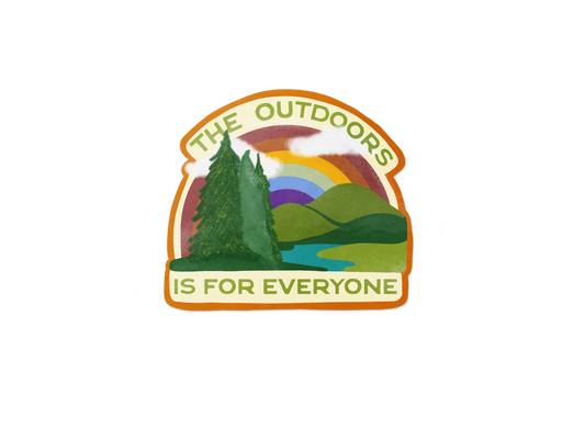 The Outdoors Is For Everyone Rainbow