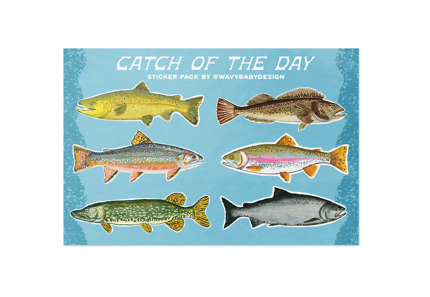 CATCH OF THE DAY Sticker Sheet