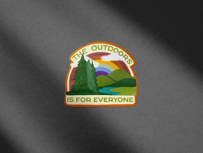 The Outdoors Is For Everyone Rainbow