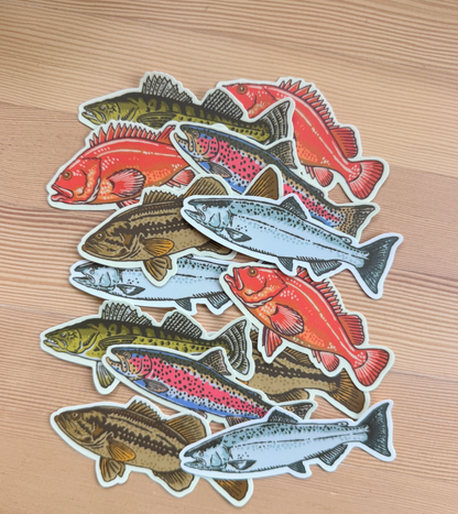 Retro Walleye Fish