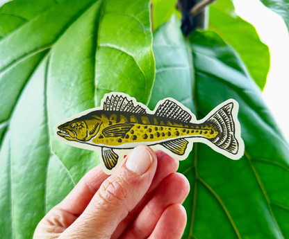 Retro Walleye Fish