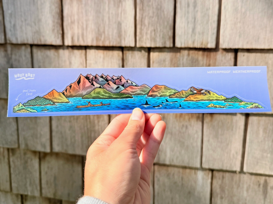 Islands Landscape Sticker (11” x 2”)