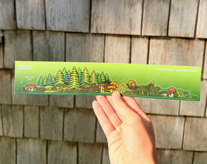 Forest Landscape Sticker (11” x 2”)