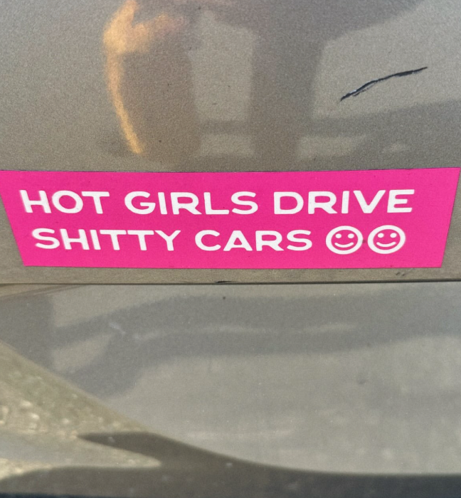 Hot Girls Drive Sh*tty Cars – Bumper Sticker