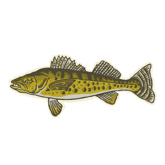 Retro Walleye Fish