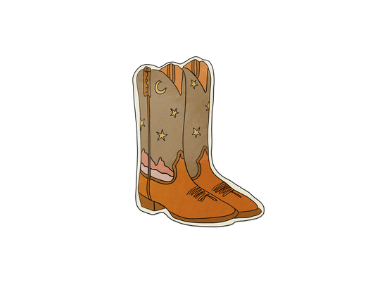 BROWN Cowboy Boot - "Dusty Boots"