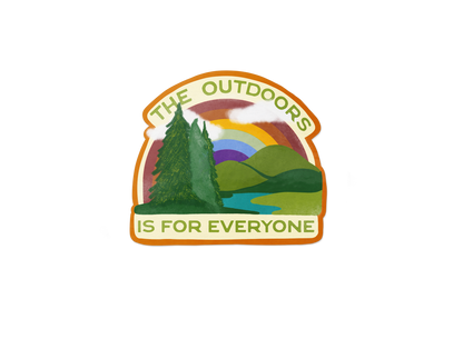 The Outdoors Is For Everyone Rainbow
