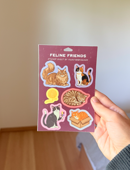 Feline Friends - Sticker Sheet