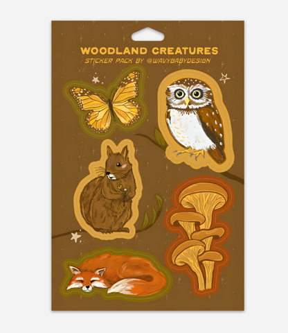 Woodland Creatures - Sticker Sheet