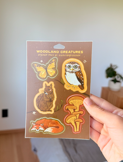 Woodland Creatures - Sticker Sheet