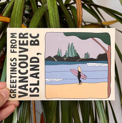 GREETINGS from Vancouver Island (POSTCARD)