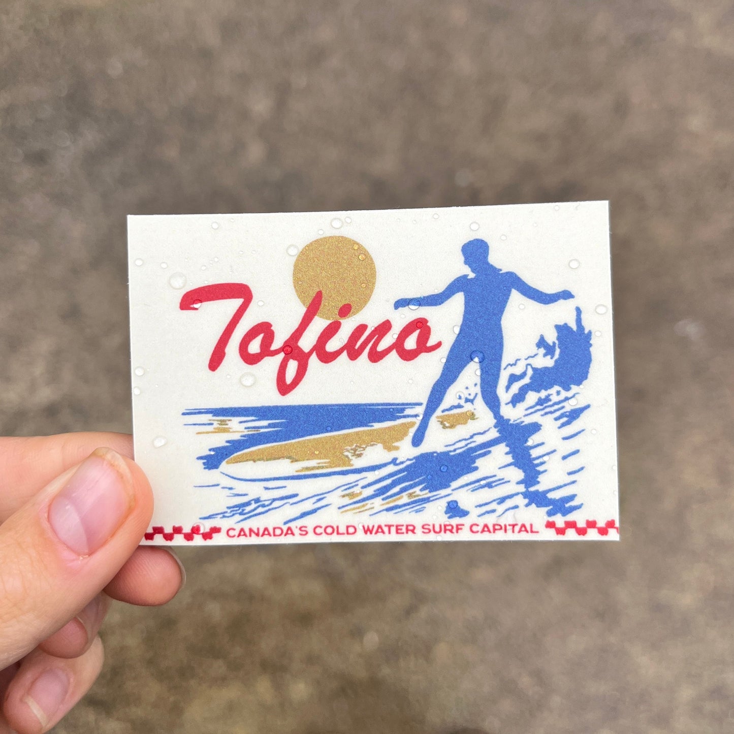 TOFINO VINTAGE Sticker - Pacific Northwest, Travel Sticker, Vinyl Sticker, Waterproof, Laptop Stickers