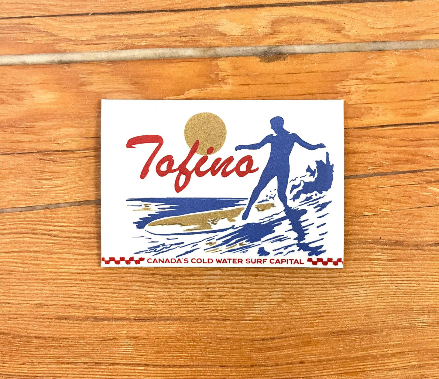 TOFINO VINTAGE Sticker - Pacific Northwest, Travel Sticker, Vinyl Sticker, Waterproof, Laptop Stickers